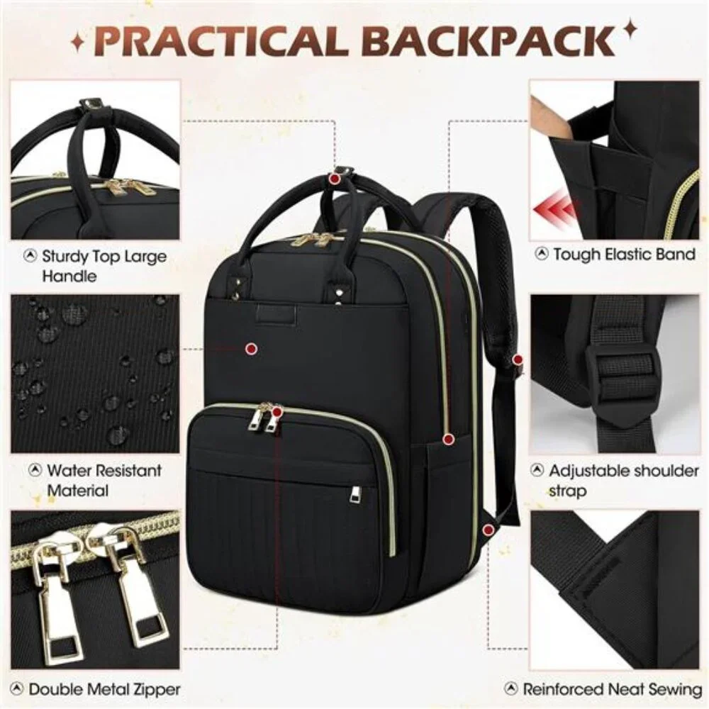 Laptop Backpack for Women 15.6 Inch Fashion Carry on Travel Backpack
